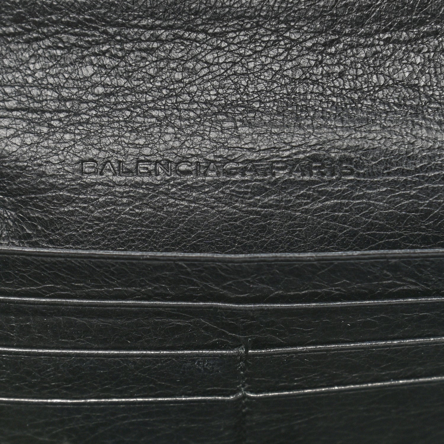 Balenciaga Agneau Giant 12 Silver Hardware Money Wallet Black 6 of 8