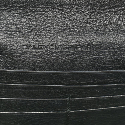 Balenciaga Agneau Giant 12 Silver Hardware Money Wallet Black 6 of 8