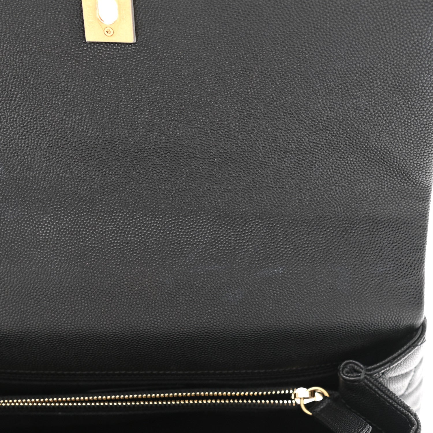 Chanel Caviar Lizard Quilted Small Coco Handle Flap Black 10 of 11