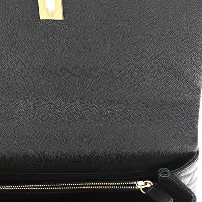 Chanel Caviar Lizard Quilted Small Coco Handle Flap Black 10 of 11