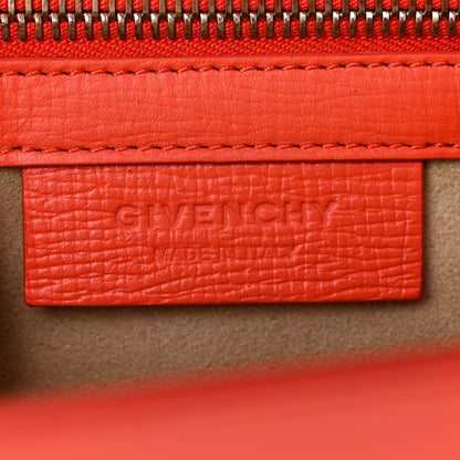 Givenchy Textured Calfskin Mini Pandora Box Crossbody Bag Orange 6 of 10