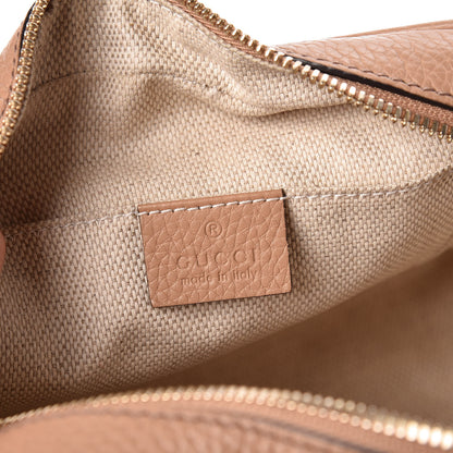 Gucci Pebbled Calfskin Small Soho Disco Bag Rose Beige 8 of 10