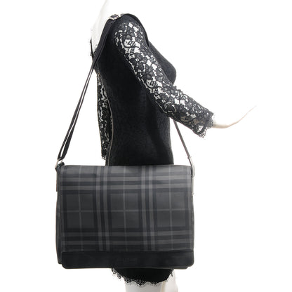 Burberry Smoked Check Messenger Bag 2 of 9