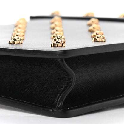 Versace Calfskin Studded Medusa Crossbody Black 9 of 10