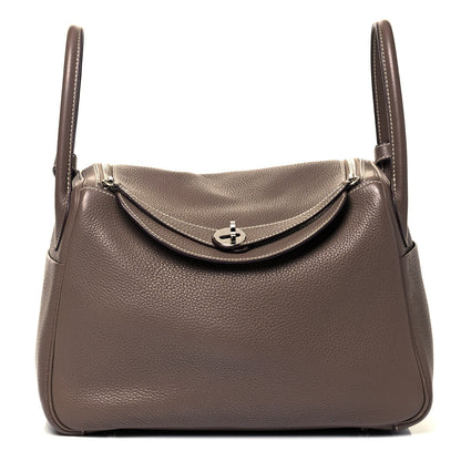 Hermes Taurillon Clemence Lindy 30 Etoupe 4 of 10