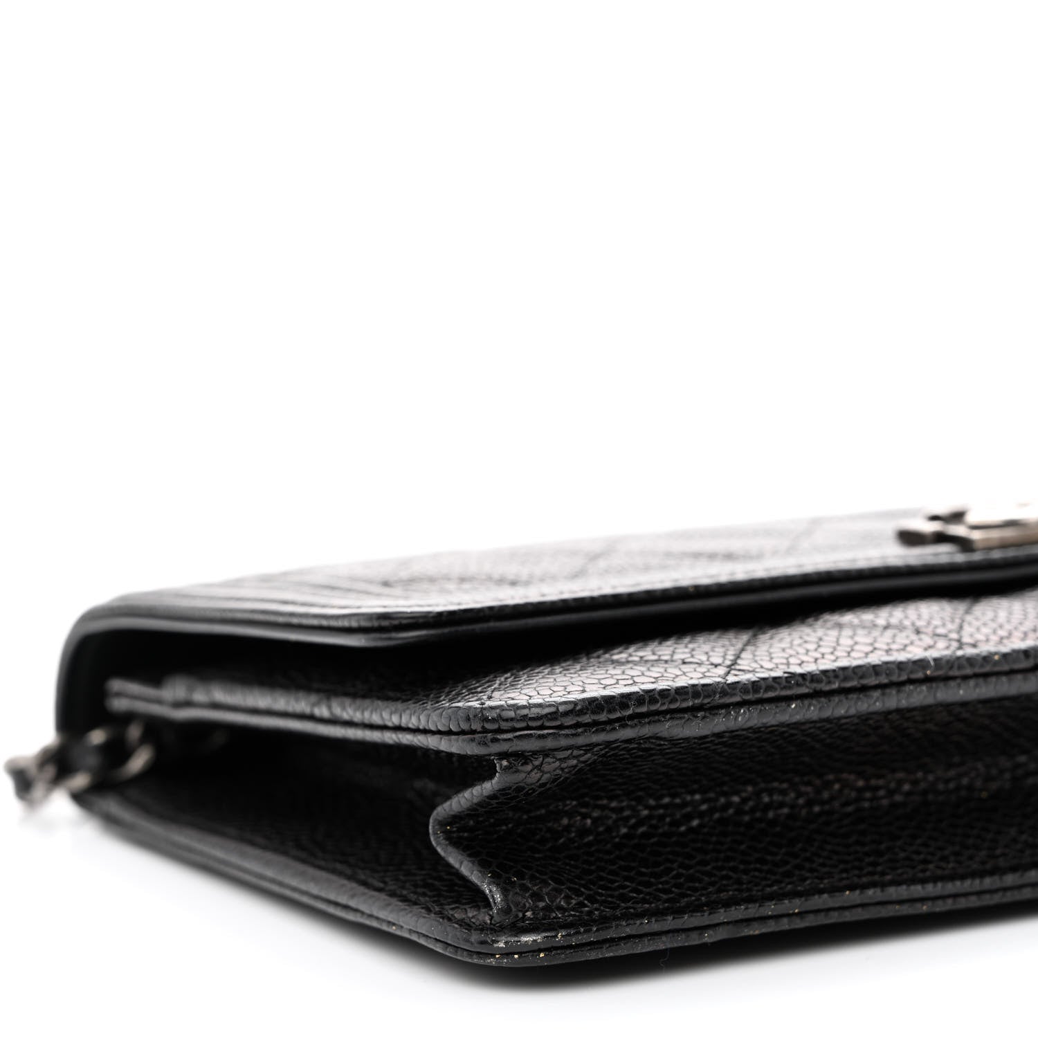 Chanel Caviar Quilted Boy Wallet On Chain WOC Black 9 of 11
