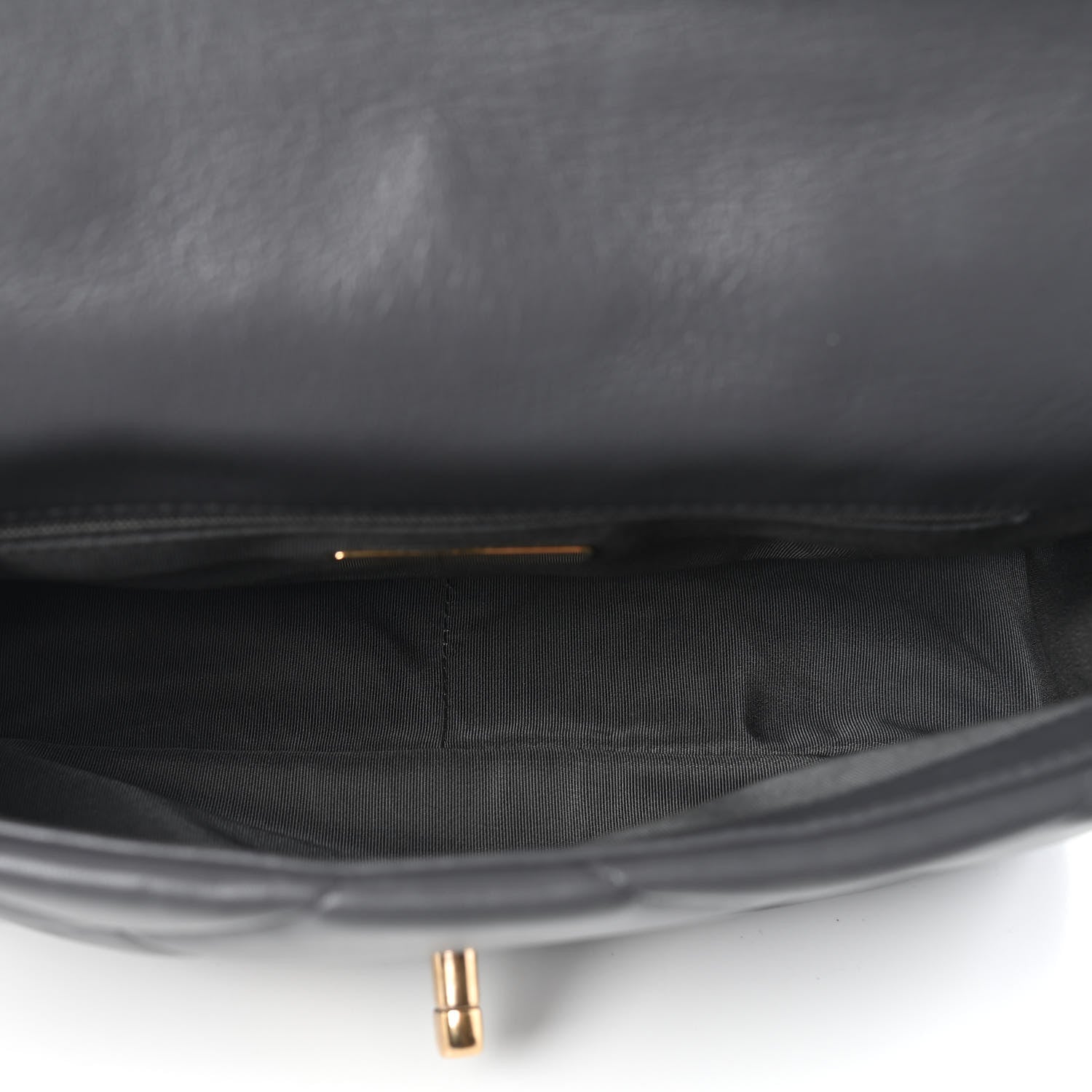 Chanel Lambskin Quilted Medium Chanel 19 Flap Dark Grey 5 of 9