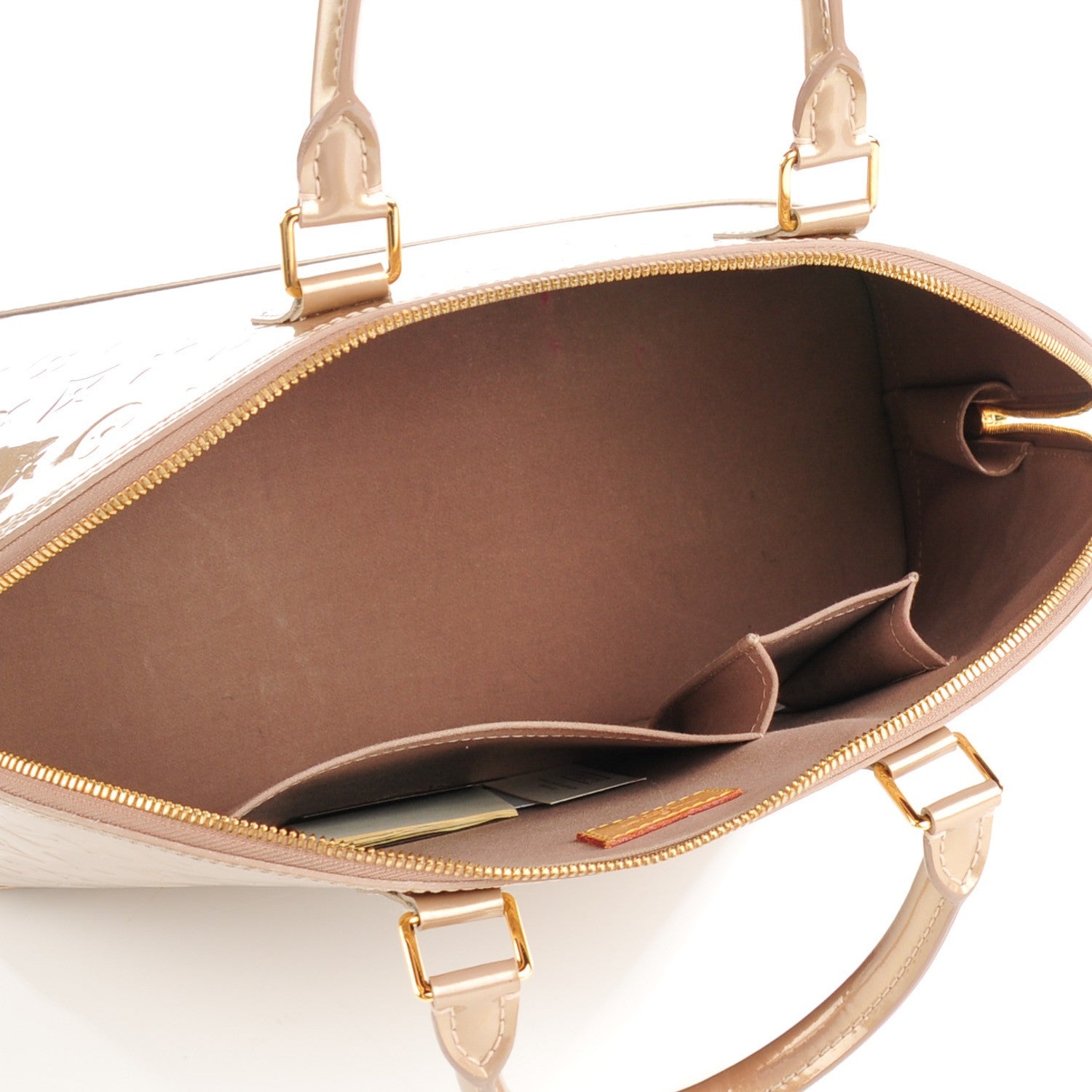 Louis Vuitton Vernis Alma GM Beige Poudre 5 of 13