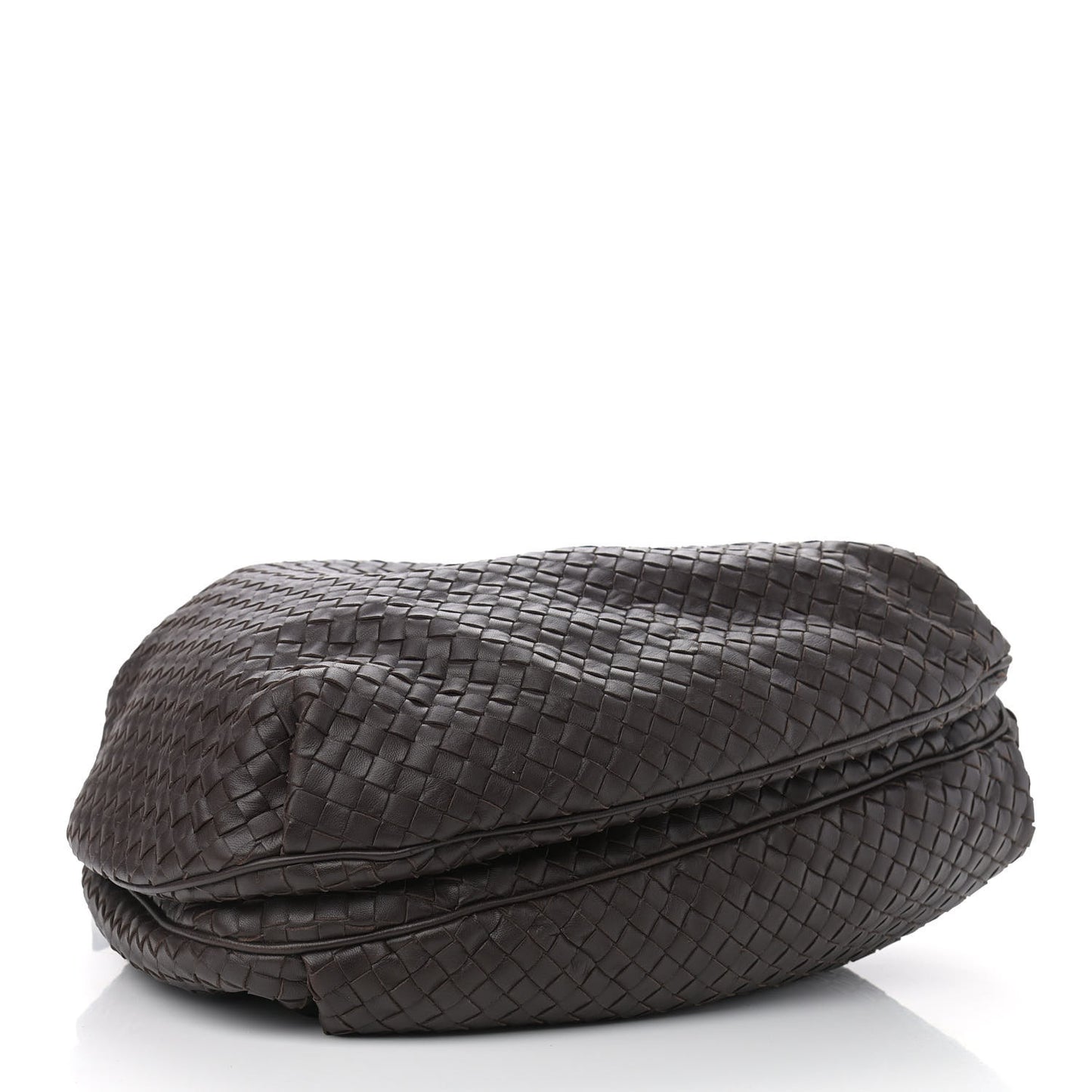 Nappa Intrecciato Drawstring Tote Ebano