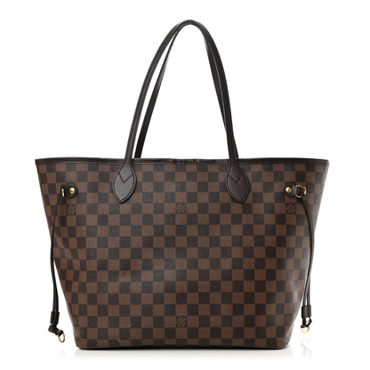 Louis Vuitton Damier Ebene Neo Neverfull MM Rose Ballerine 1 of 19