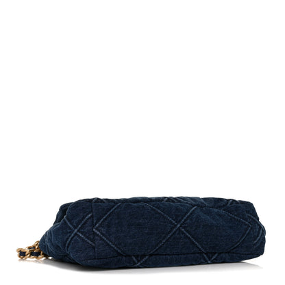 Chanel Denim Quilted Large Chanel 19 Flap Blue 4 of 8
