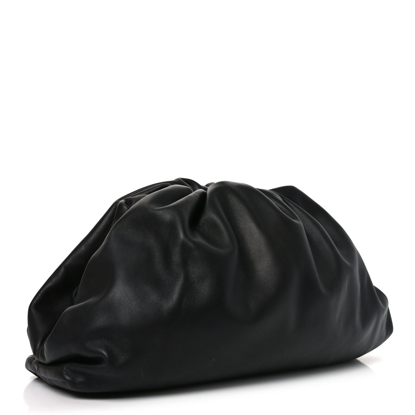 Smooth Butter Calf The Pouch Oversized Clutch Black