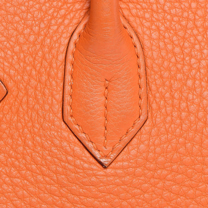 Hermes Taurillon Clemence Birkin 30 Orange 19 of 39
