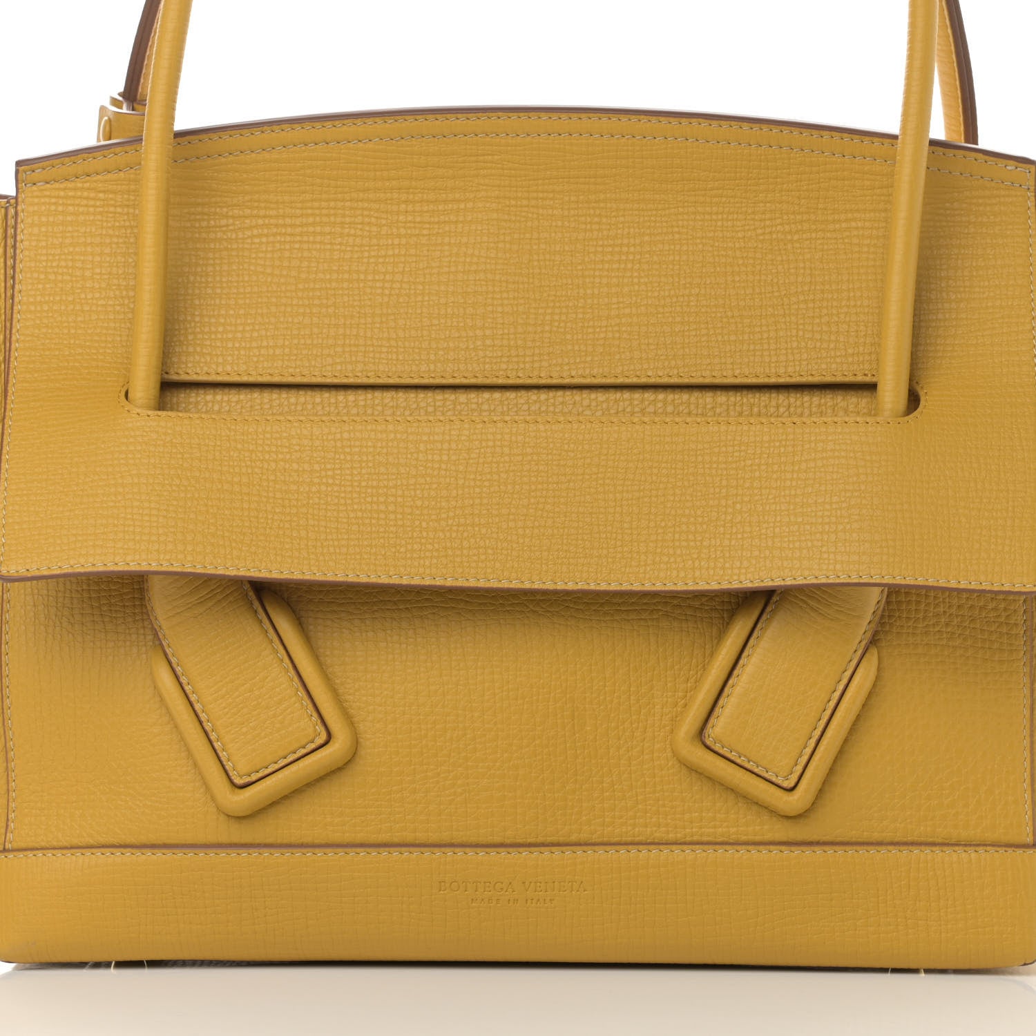 Bottega Veneta Grainy Calfskin Small Arco Curry 9 of 11