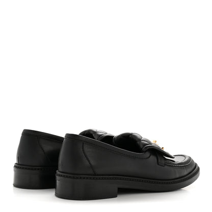 Chanel Lambskin Quilted CC Turnlock Loafers 38.5 Black 5 of 12
