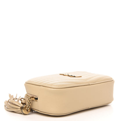 Saint Laurent Grain De Poudre Matelasse Monogram Mini Lou Camera Bag New Powder 4 of 10