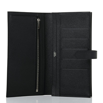 Hermes Epsom Bearn Gusset Wallet Black 5 of 8