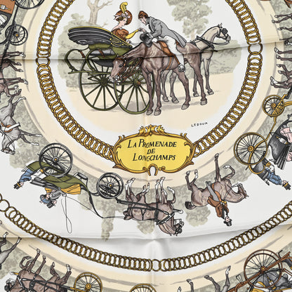 Hermes Silk La Promenade de Longchamps Scarf 90 5 of 5