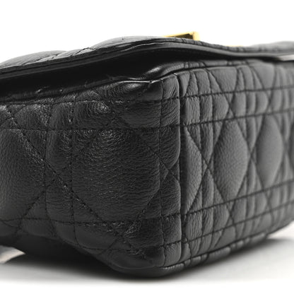 Christian Dior Calfskin Cannage Small Caro Bag Black 9 of 11
