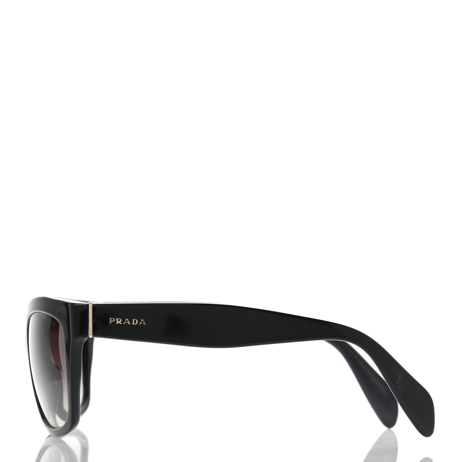 Prada Square Sunglasses SPR 07P Black 3 of 8