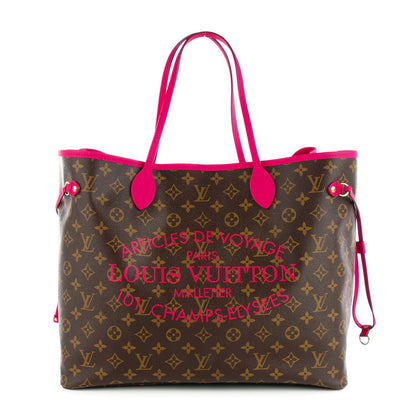 Louis Vuitton Monogram Articles de Voyage Ikat Neverfull GM Rose Indien 1 of 7