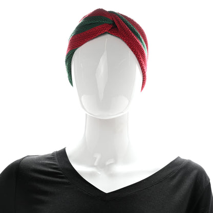 Gucci Cotton Knit Web Elastic Headband 2 of 10