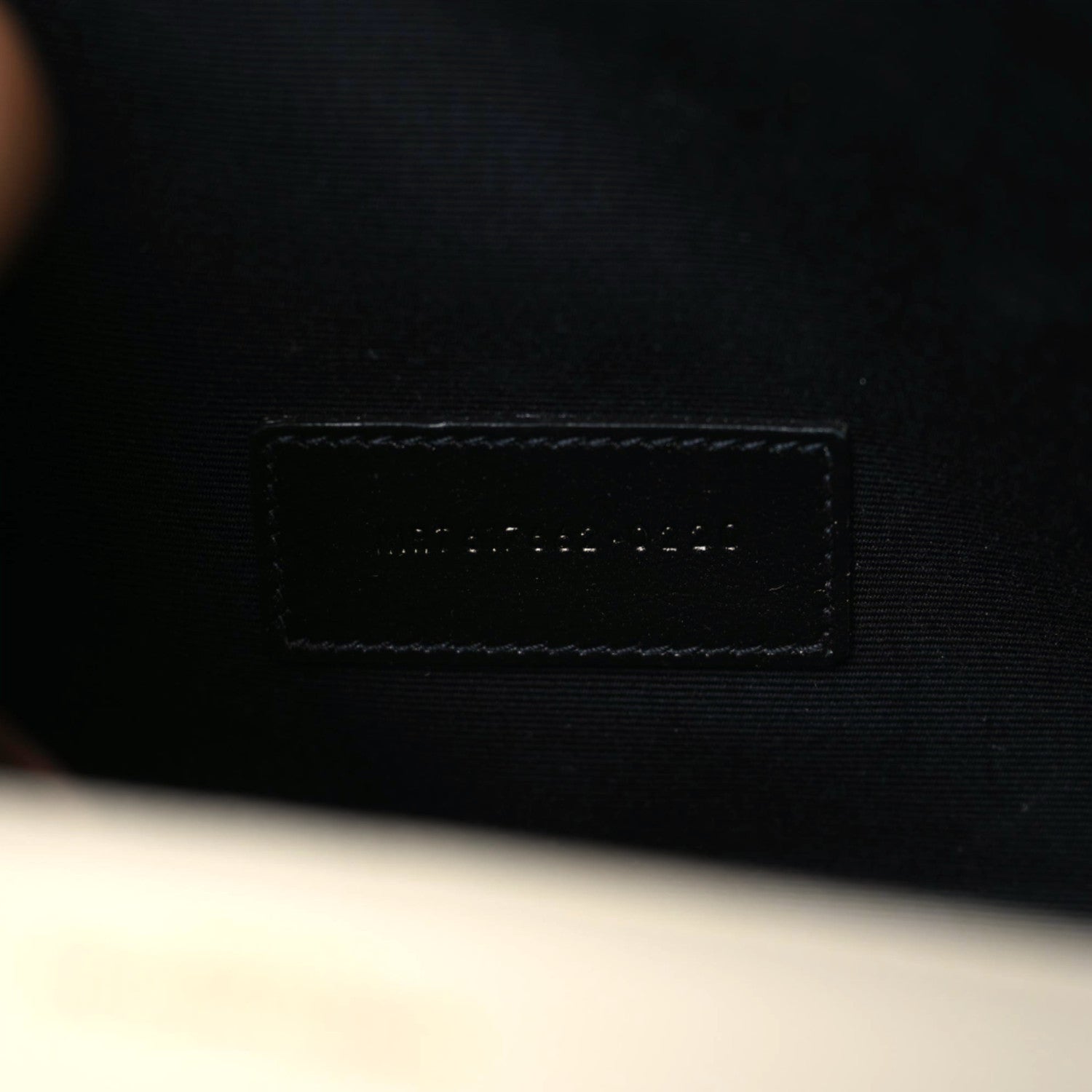 Saint Laurent Grain De Poudre Matelasse Chevron Monogram Envelope Clutch Blanc Vintage 10 of 10