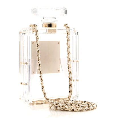 Chanel Transluscent Plexiglass Perfume Bottle Clutch 3 of 9
