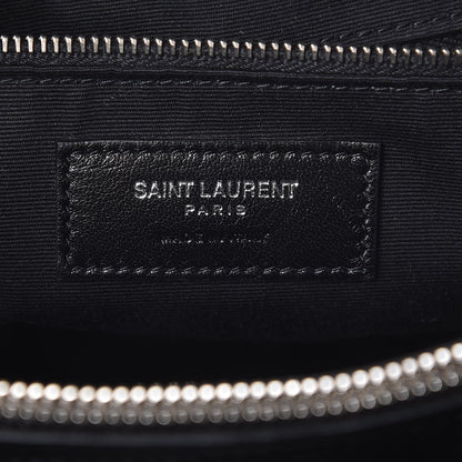 Saint Laurent Calfskin Y Quilted Monogram Large Loulou Shopper Black 6 of 8