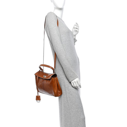 Balenciaga Vegetable Tanned Lambskin Small Rodeo Top Handle Handbag Tan Cowboy 2 of 9