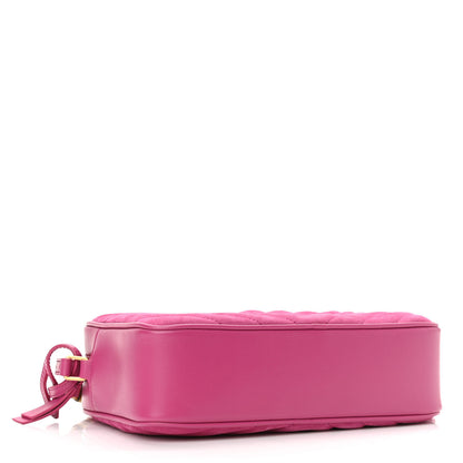 Saint Laurent Suede Matelasse Monogram Lou Camera Bag Rose 4 of 11