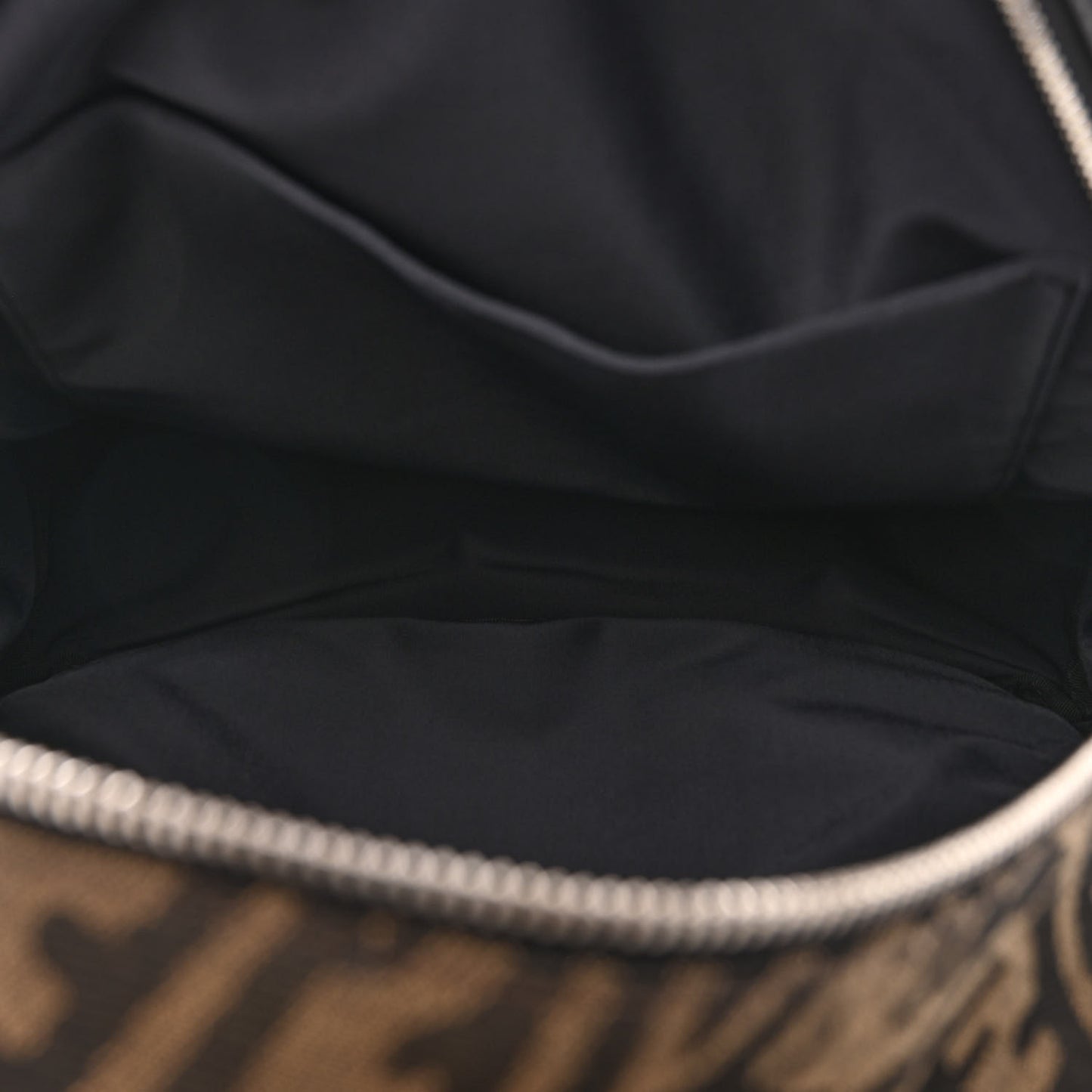 X SARAH COLEMAN Fabric Jacquard Vitello Grace Light Woven Lanyard FF Vertigo Pouch Pocket Backpack Tobacco Moro Black