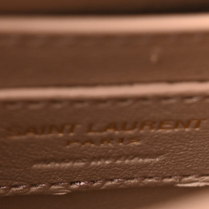 Saint Laurent Calfskin Medium Monogram Sunset Dark Beige 6 of 13