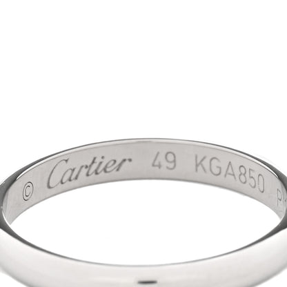 Cartier Platinum 2.5mm 1895 Wedding Band Ring 49 4.75 4 of 5