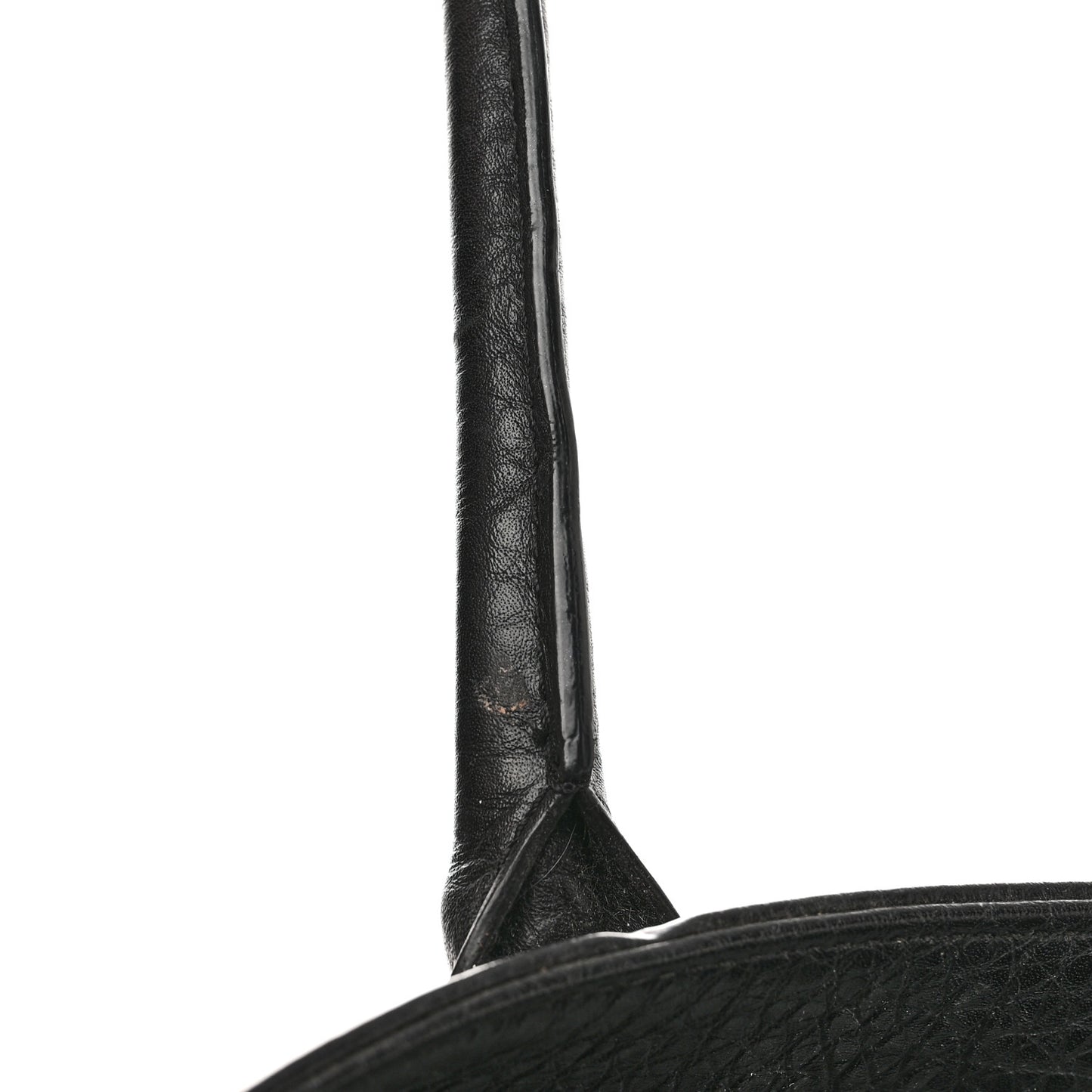 Calfskin Cerf Executive Shopper Tote Black