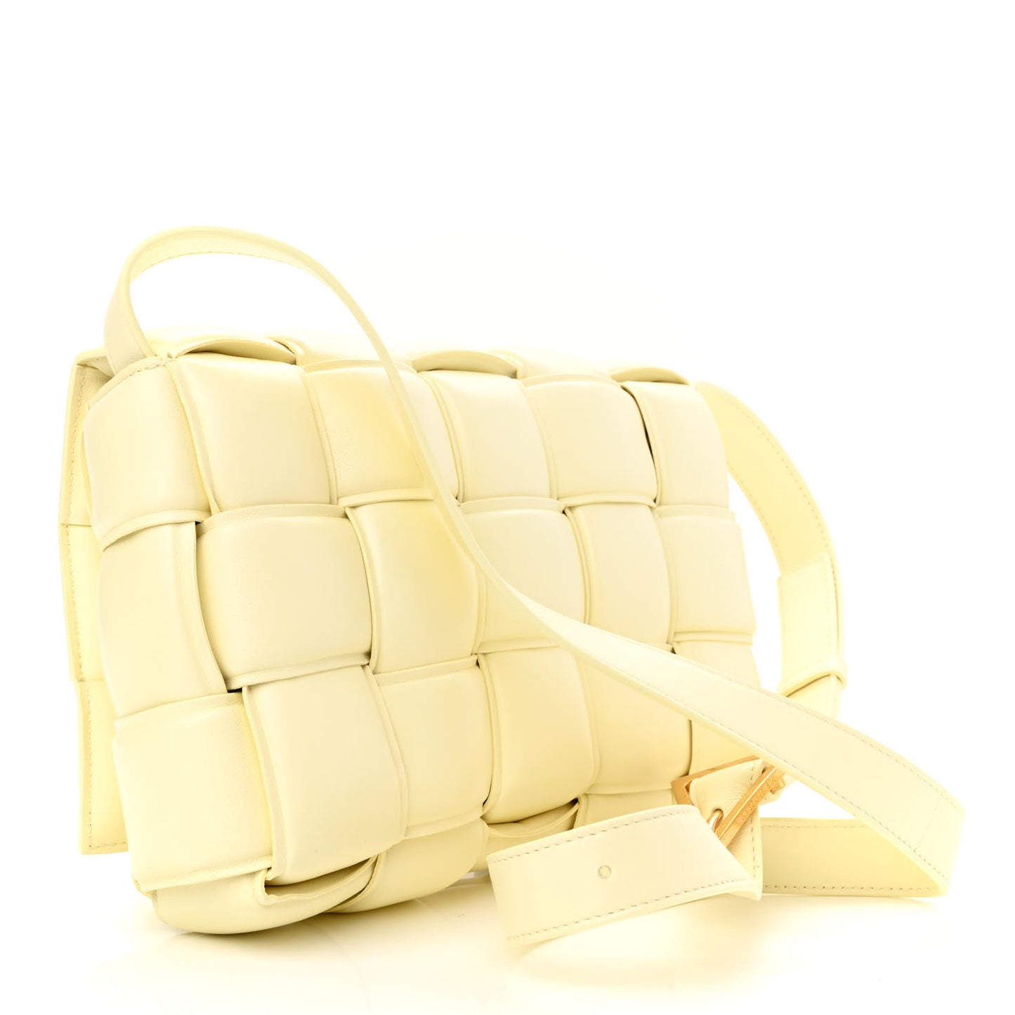 Nappa Maxi Intreccio Padded Cassette Crossbody Bag Zest