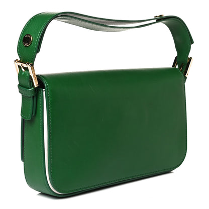 Fendi Vitello Dolce Shiny Nappa 3Baguette Shoulder Bag Green 2 of 18