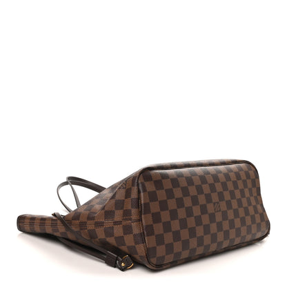 Louis Vuitton Damier Ebene Neo Neverfull MM Rose Ballerine 4 of 9