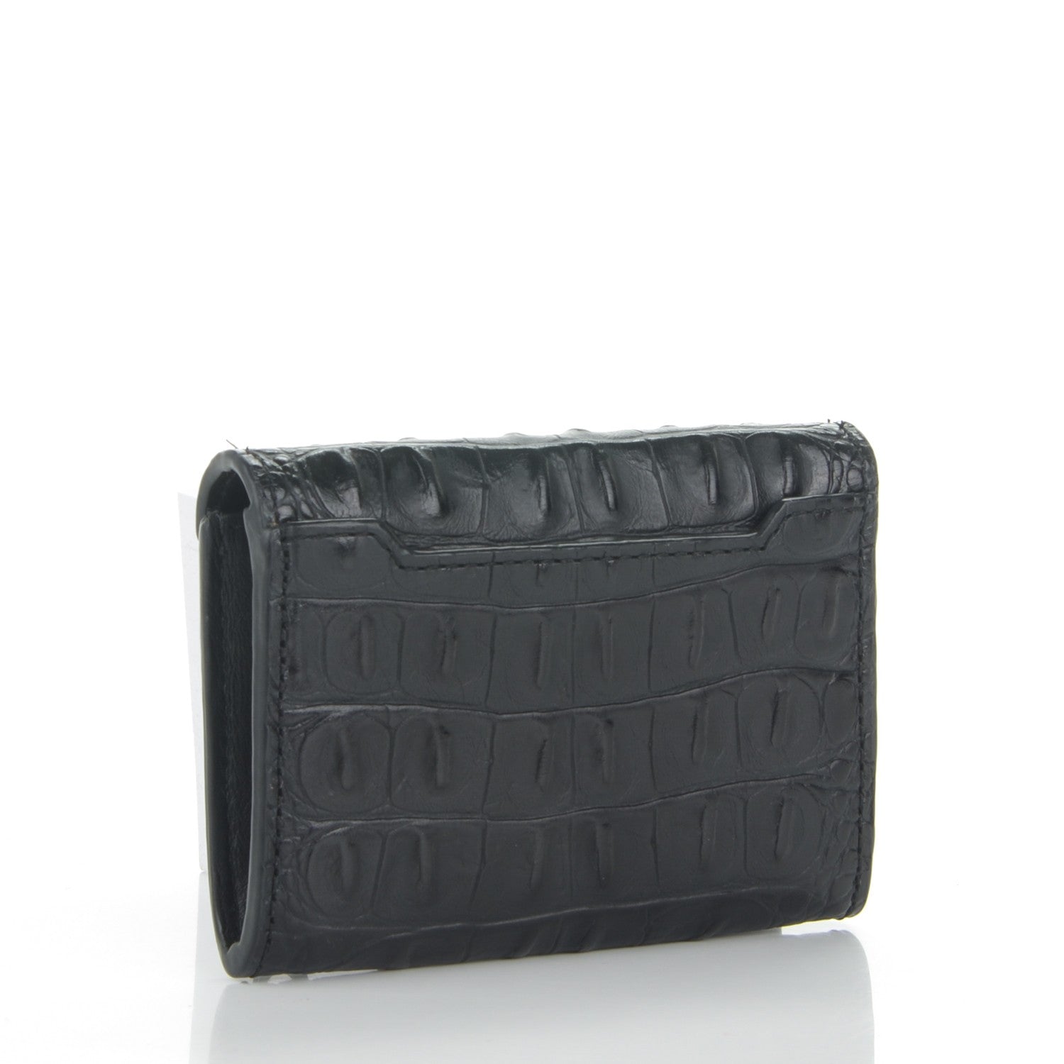 Alexander Wang Alligator Embossed Prisma Envelope Card Holder Black 167530 – FASHIONPHILE