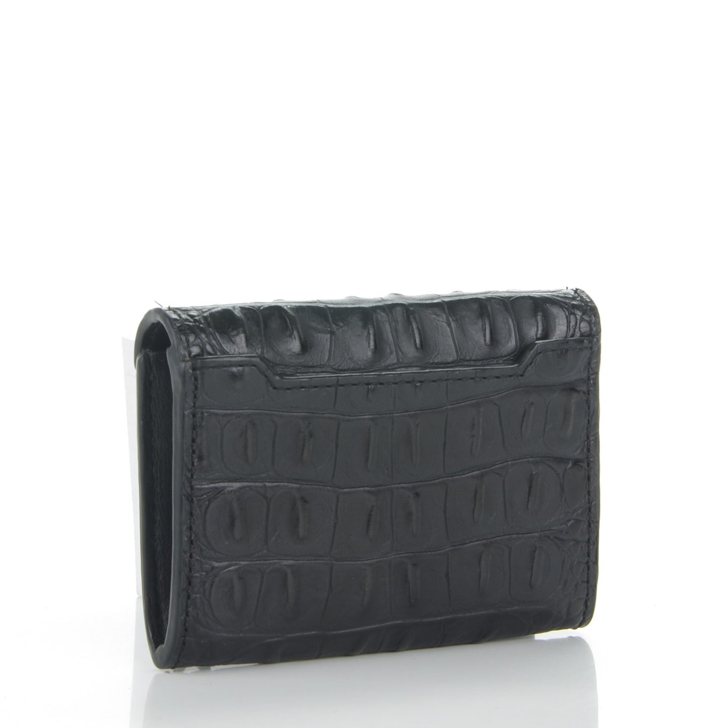 Alligator Embossed Prisma Envelope Card Holder Black