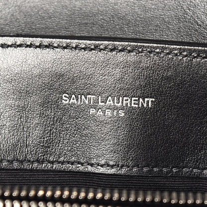 Saint Laurent Calfskin Y Quilted Monogram Small Loulou Chain Satchel Black 6 of 12