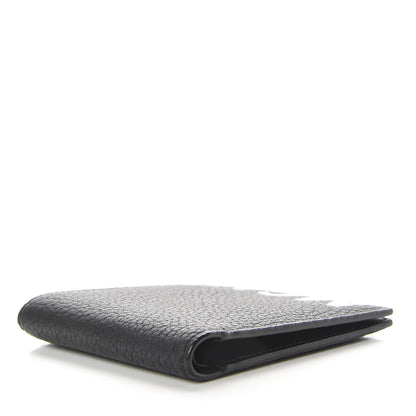 MCM Grained Calfskin Logo Bi-Fold Wallet Black 4 of 6