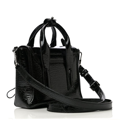 3.1 Phillip Lim Textured Patent Mini Pashli Satchel Black 3 of 9