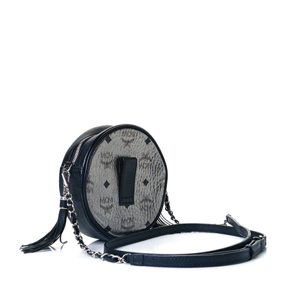 MCM Metallic Visetos Rabbit Tambourine Crossbody Silver 2 of 8