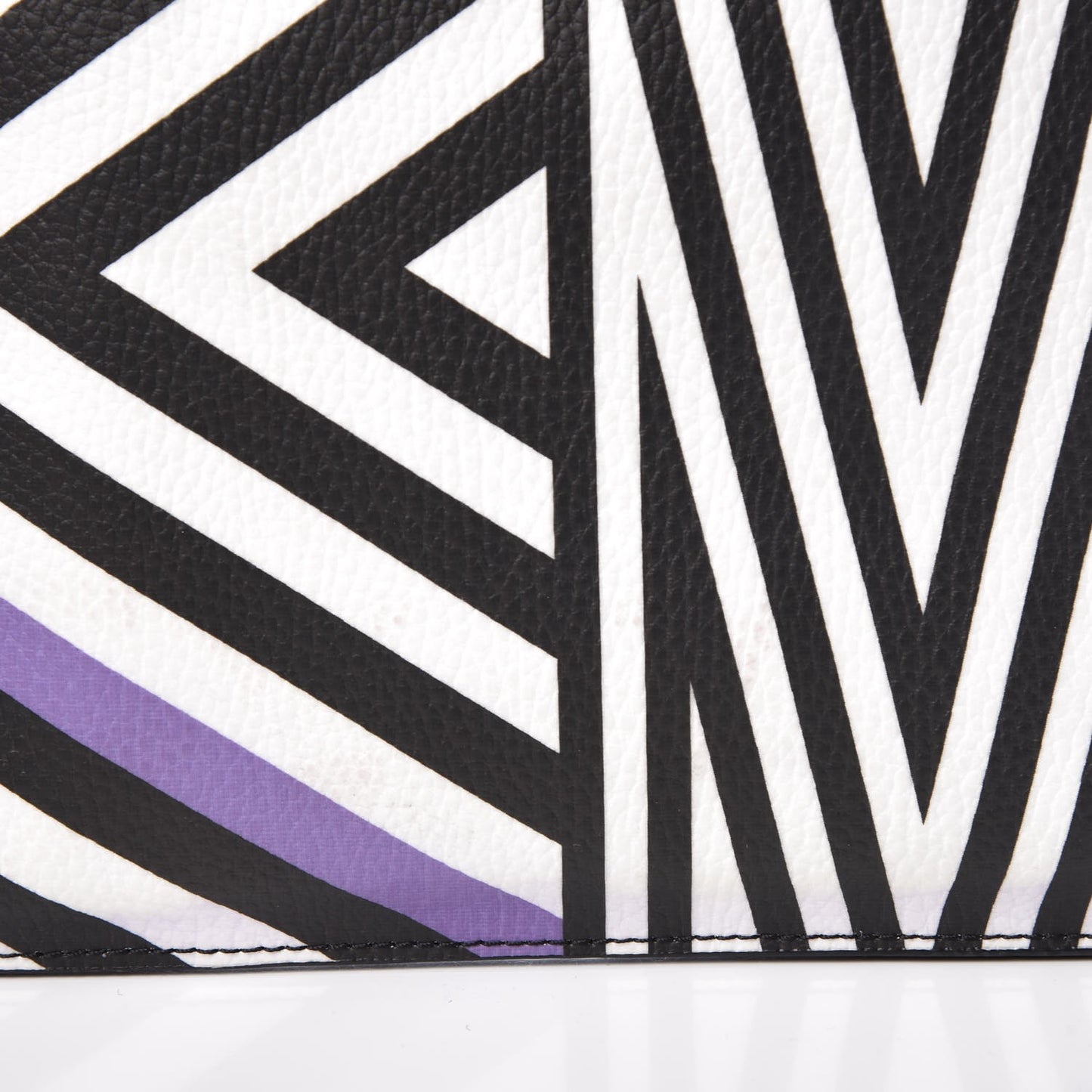 Calfskin Tobias Rehberger Print Pouch Purple
