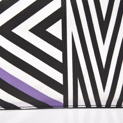 MCM Calfskin Tobias Rehberger Print Pouch Purple 11 of 13