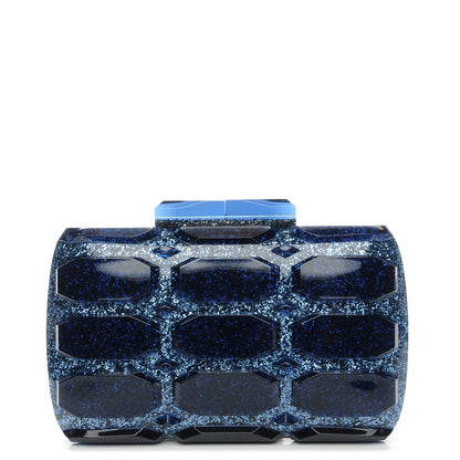 Gucci Plexiglass Glitter Aristrographic Box Clutch Classic Marine 1 of 8
