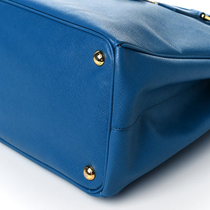 Prada Saffiano Lux Large Galleria Double Zip Tote Cobalto 9 of 9