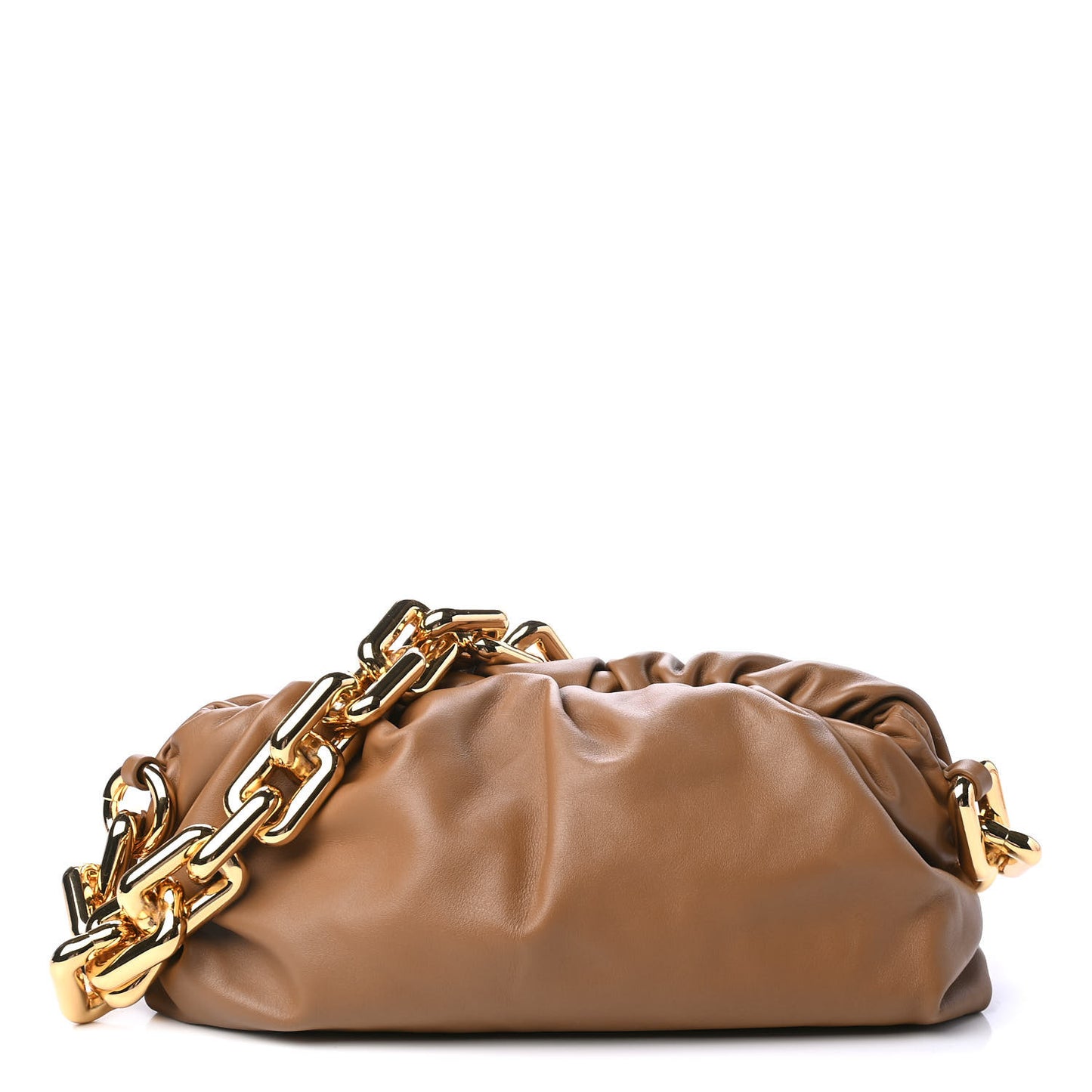 Calfskin The Pouch Chain Cammello