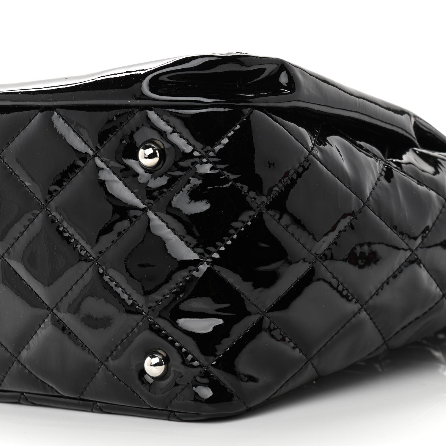 Chanel Patent Quilted Large Chic and Glitter Tote Black 10 of 10